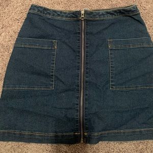 High waist mini skirt